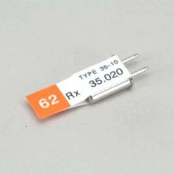 Futaba Ch 62 (35.020)FM Rx Xtl DC
