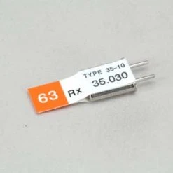 Futaba Ch 63 (35.030)FM Rx Xtl DC