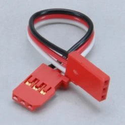 Futaba Gyro Double End Ext Lead 80mm Red