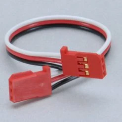 Futaba Gyro Double End Ext Lead 130mm Red